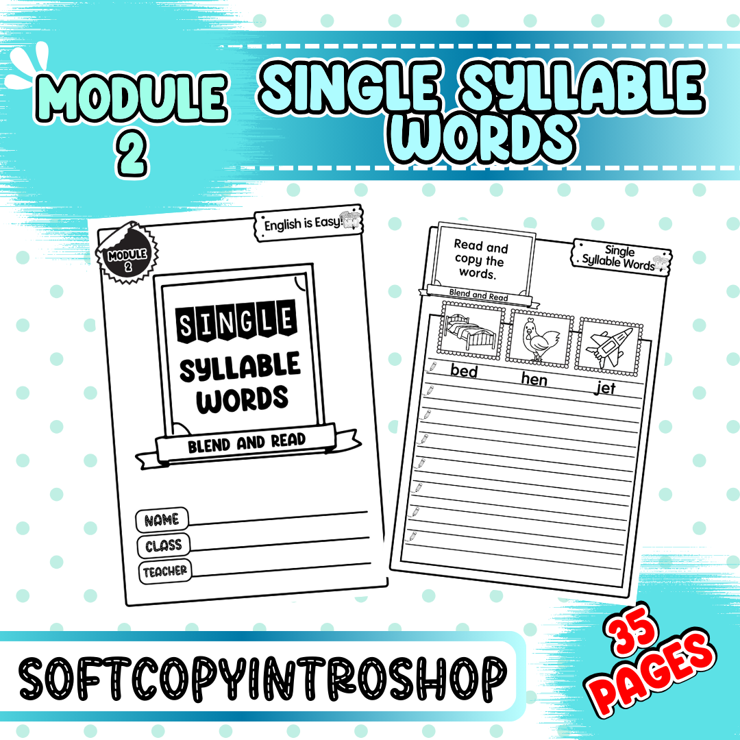Single Syllable Words (Module 2)