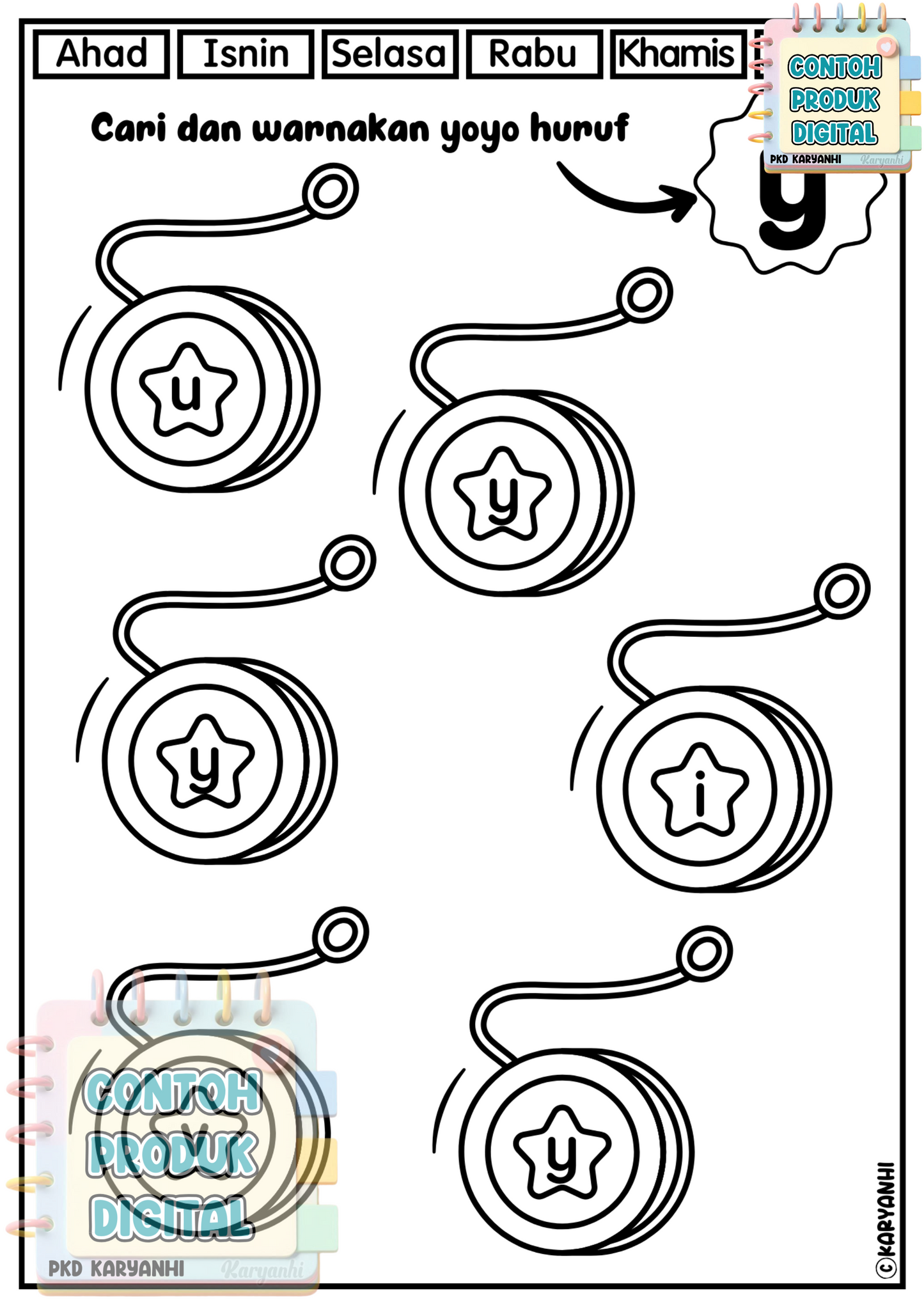 Belajar Kenal Huruf Tadika Prasekolah Tahun 1