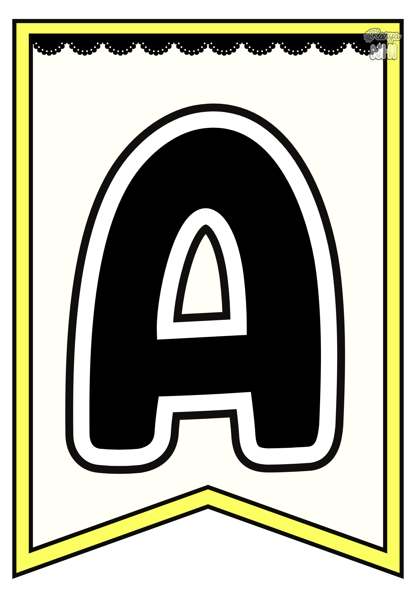 Dekorasi Huruf Sempena Bulan Ramadan