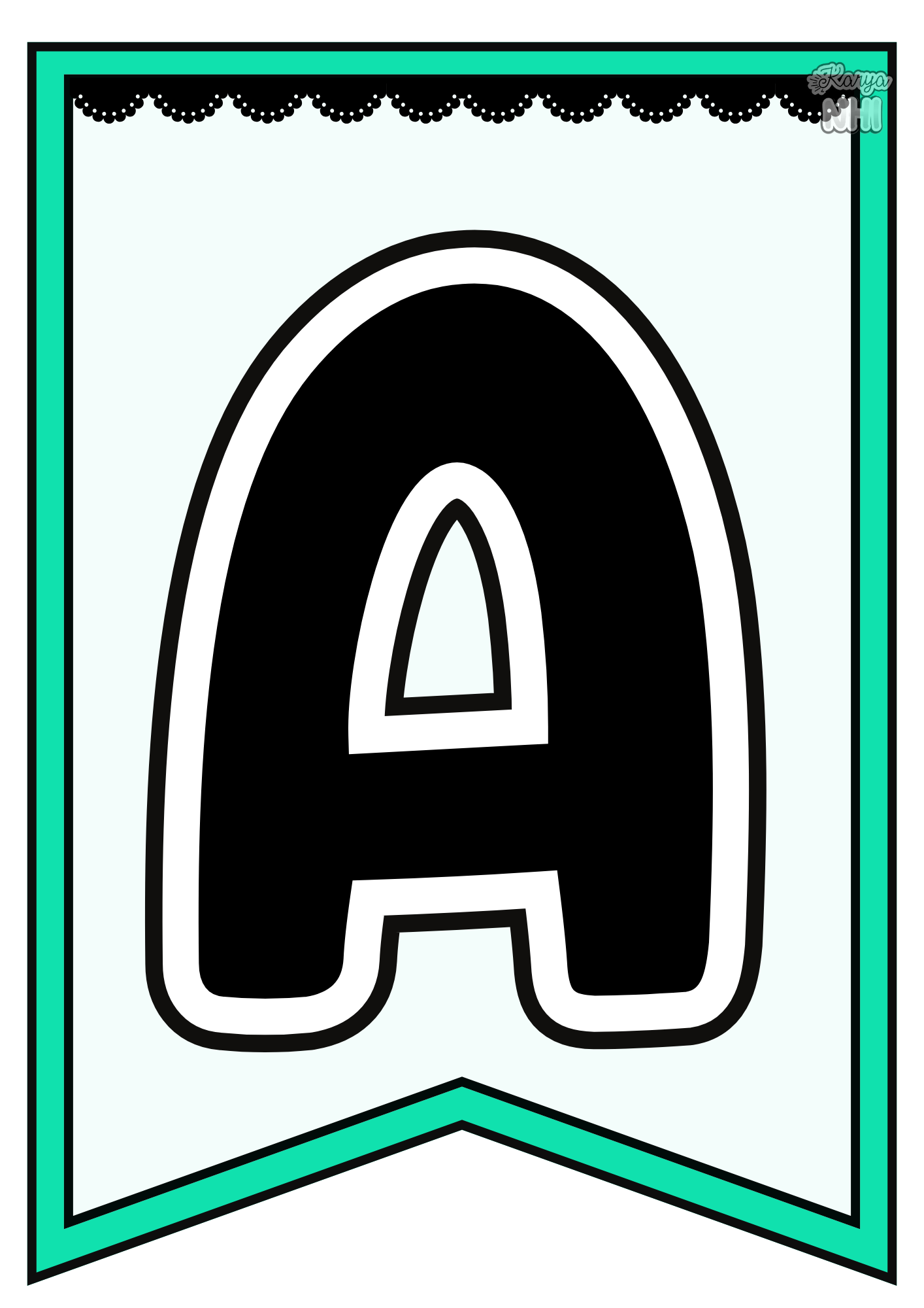 Dekorasi Huruf Sempena Bulan Ramadan