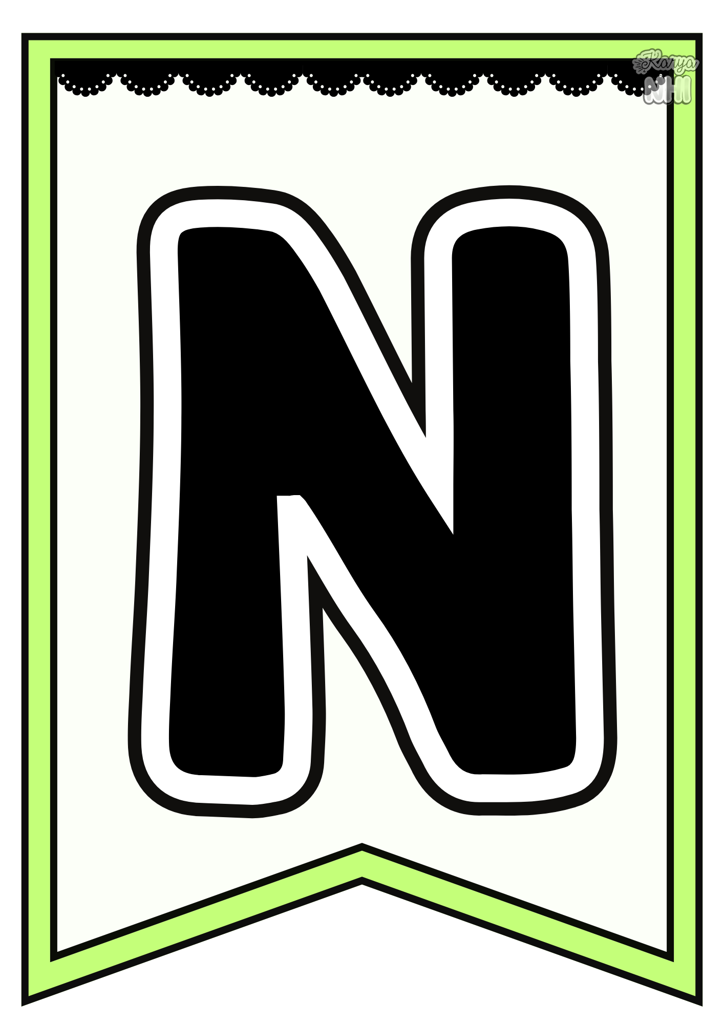 Dekorasi Huruf Sempena Bulan Ramadan