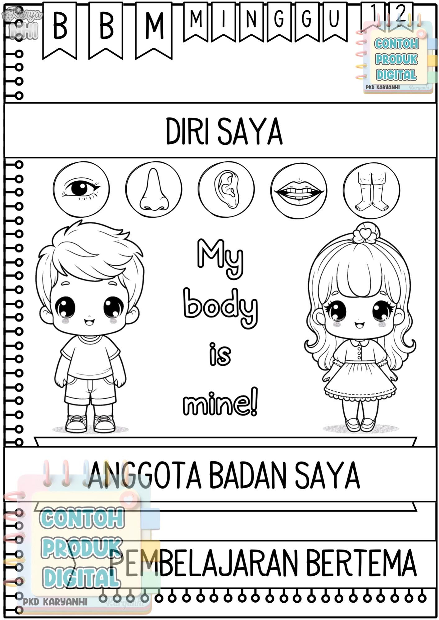 BBM Minggu 12 Anggota Badan Saya