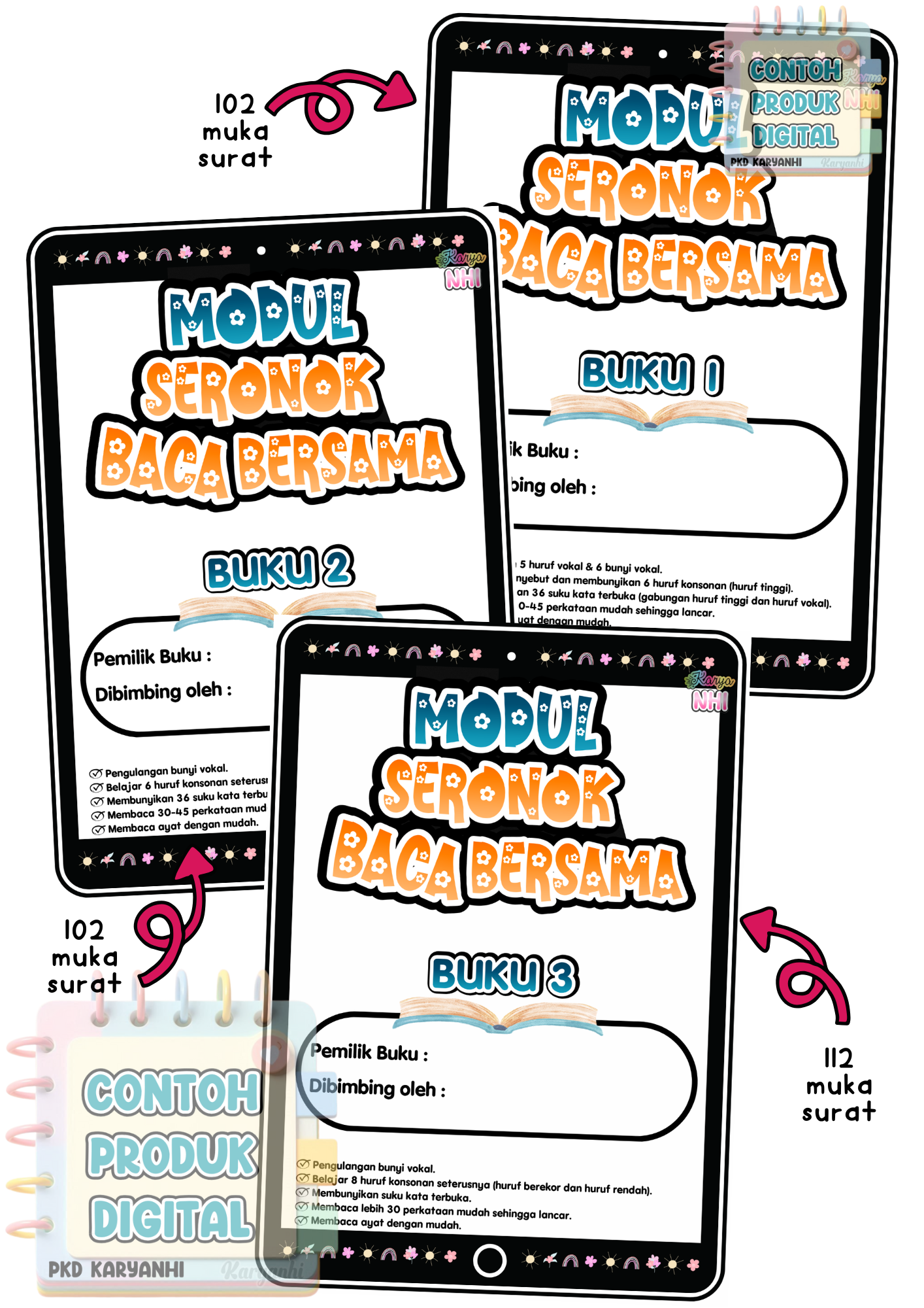 3 Modul Seronok Baca Bersama (Bantu Anak Baca)