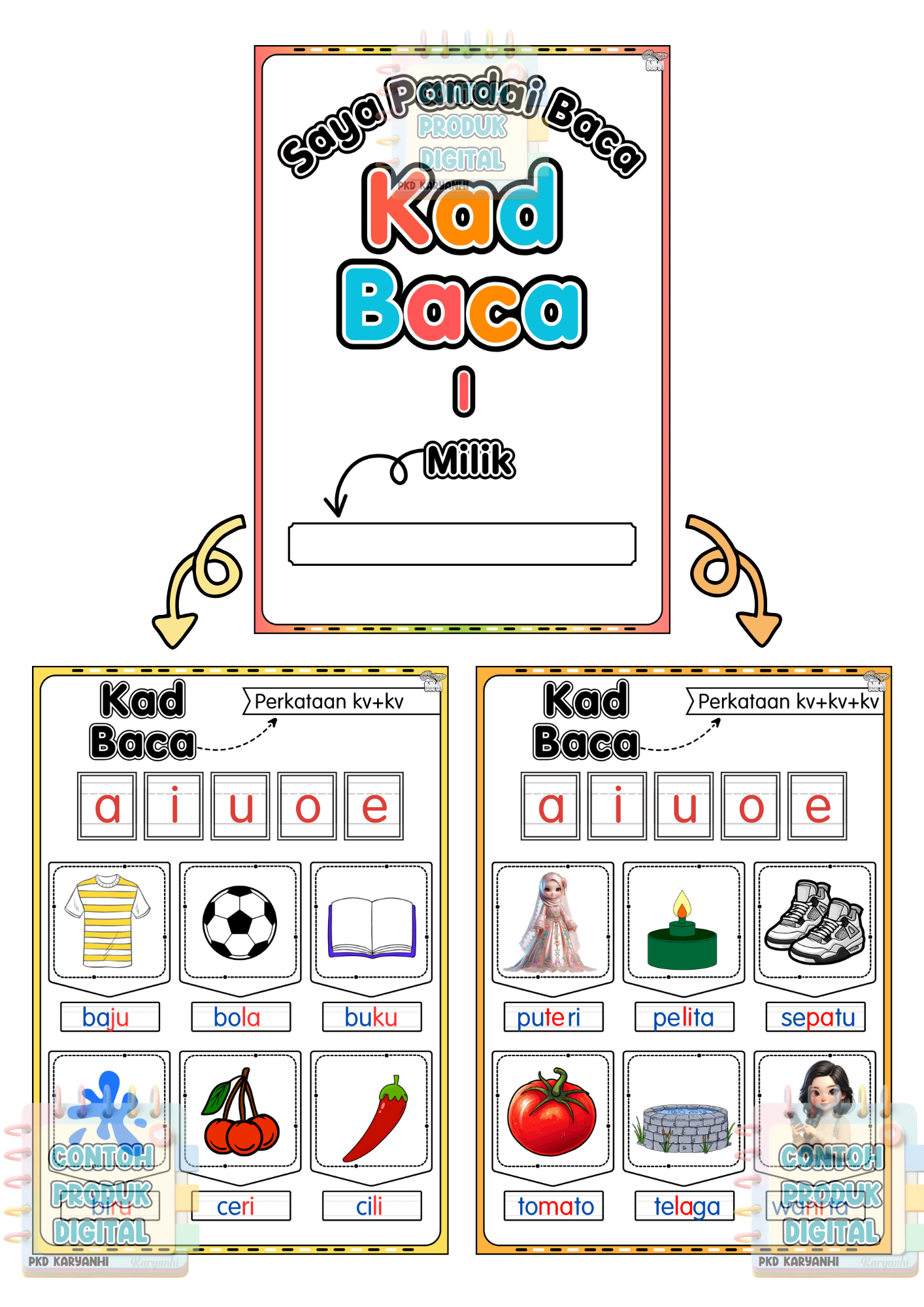 Kad Baca 1 (Saya Pandai Baca)