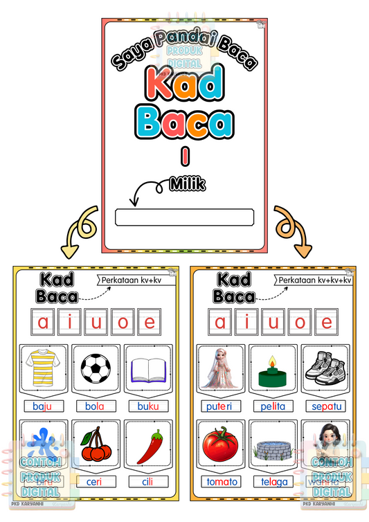 Kad Baca 1 (Saya Pandai Baca)