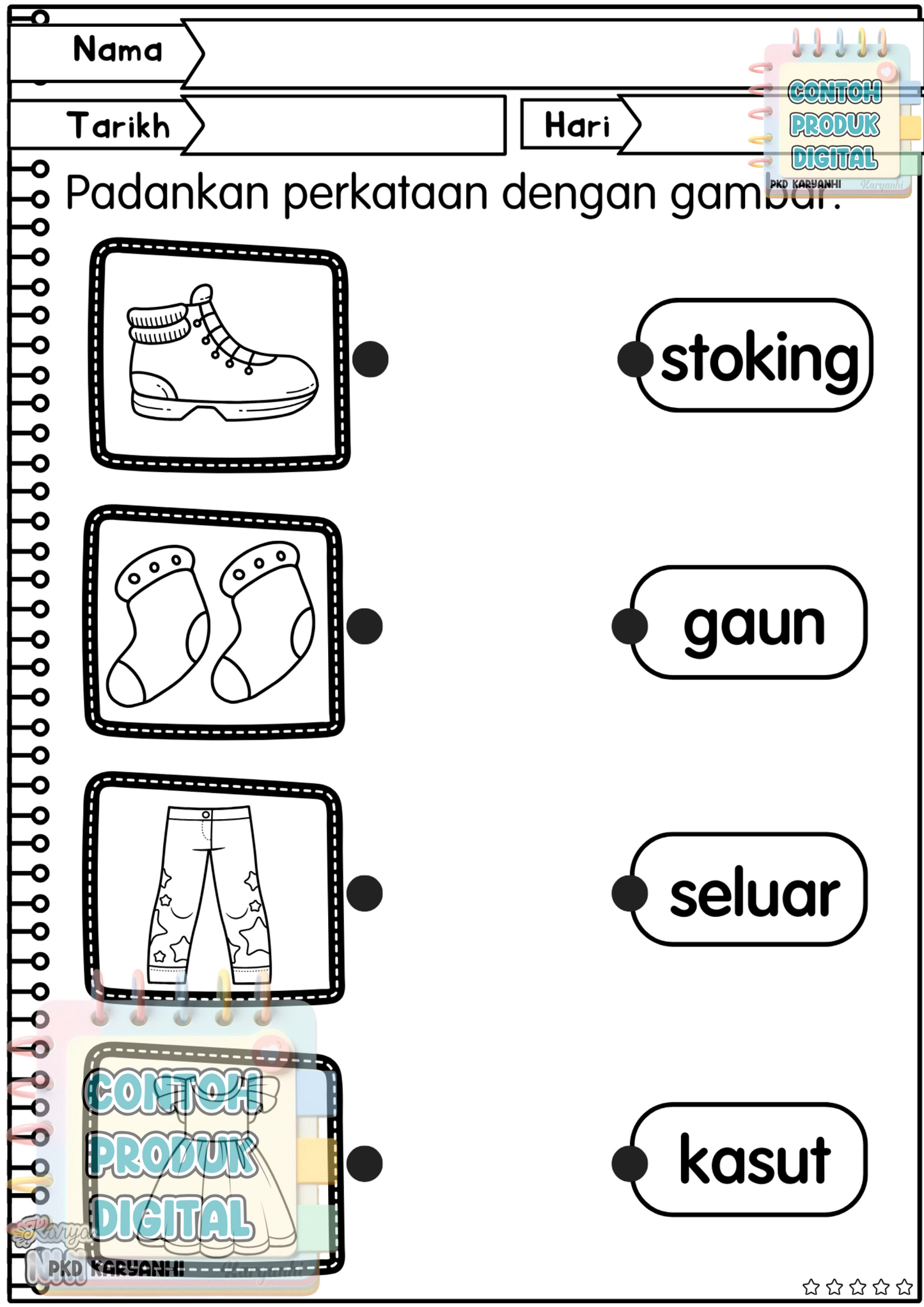 BBM Minggu 11 Pakaian dan Aksesori