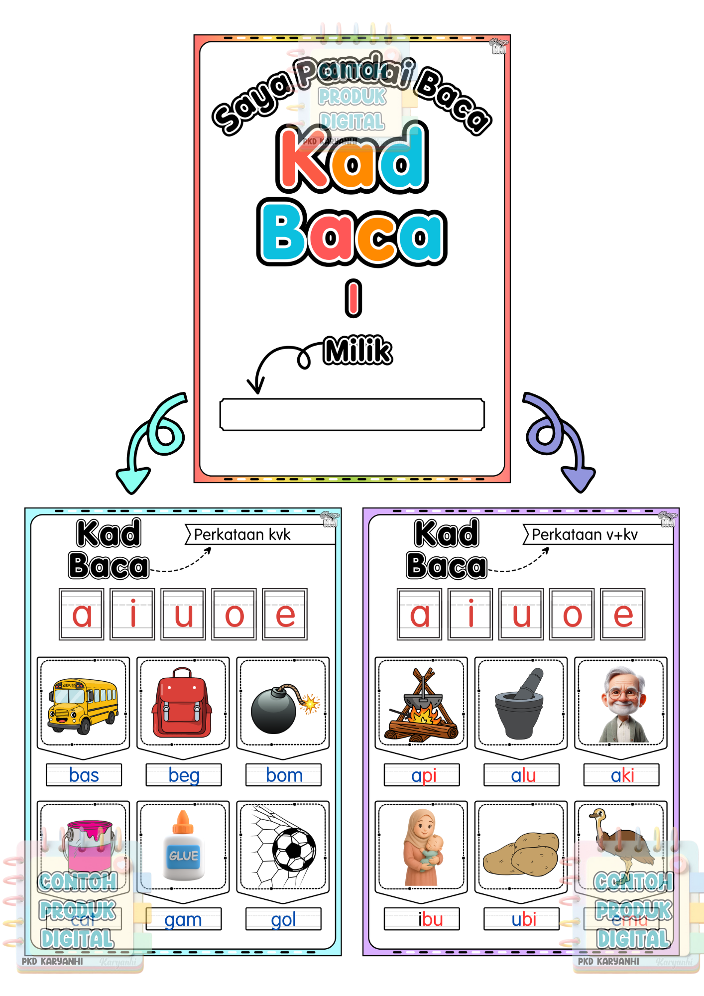 Kad Baca 1 (Saya Pandai Baca)