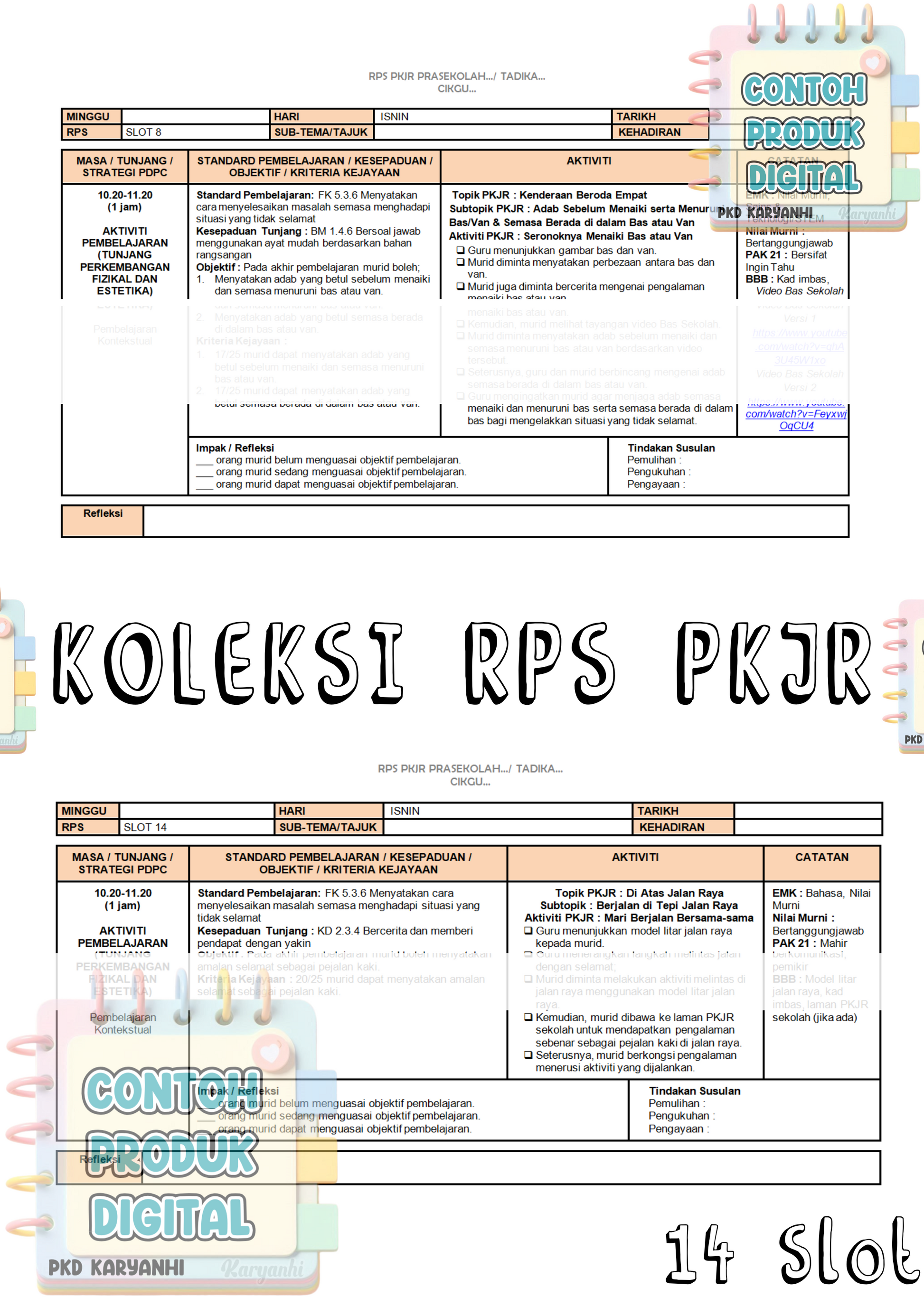 RPS Rancangan Slot PKJR Tadika Prasekolah
