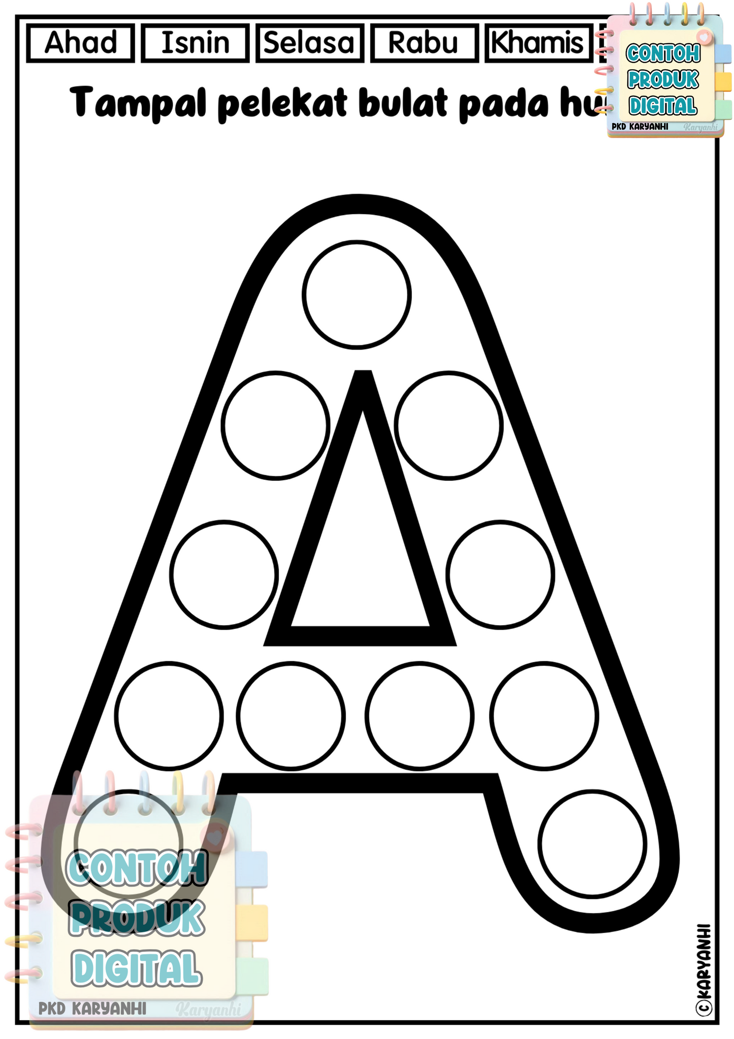 Belajar Kenal Huruf Tadika Prasekolah Tahun 1