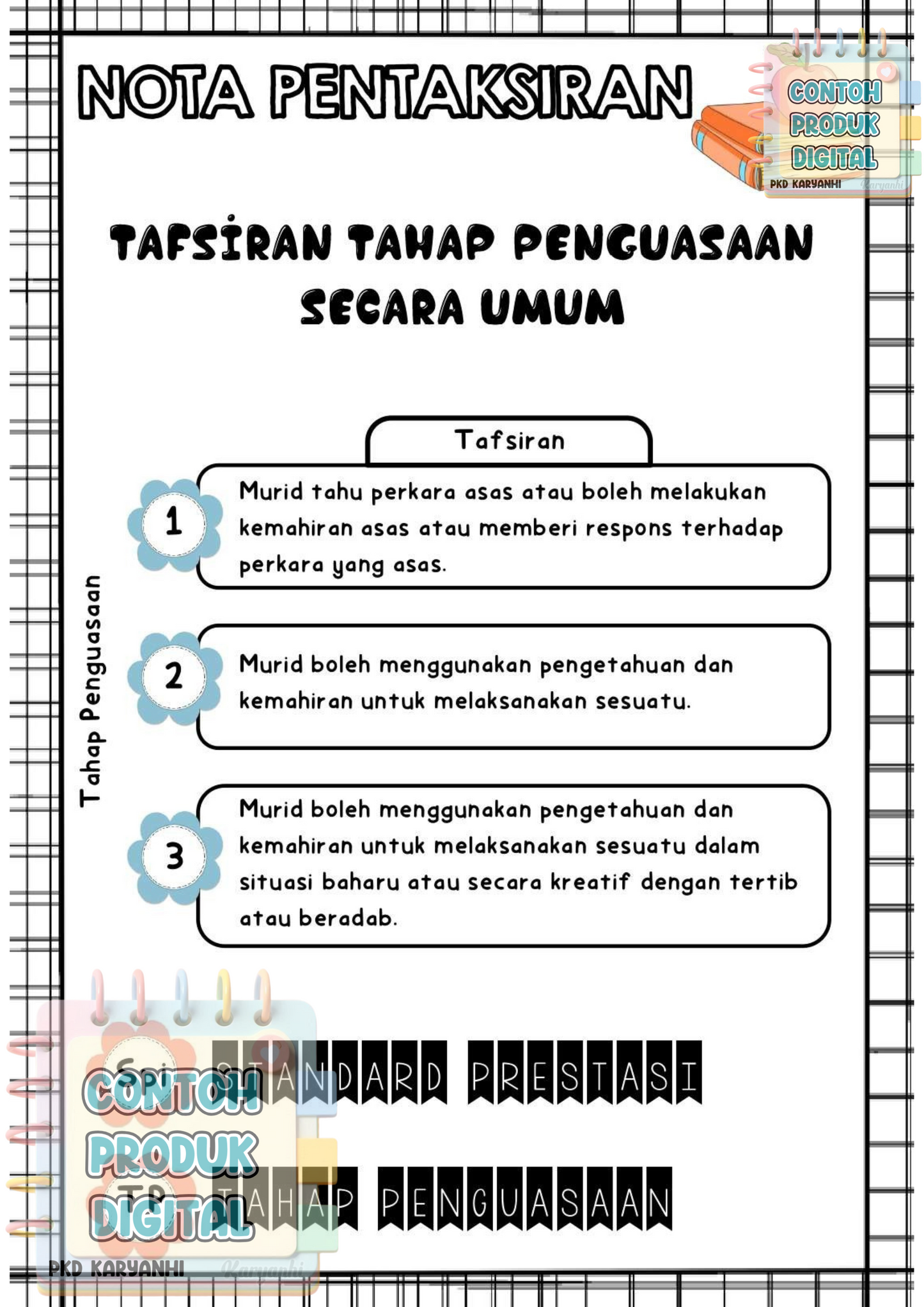 Buku Rekod Pentaksiran Tadika Prasekolah