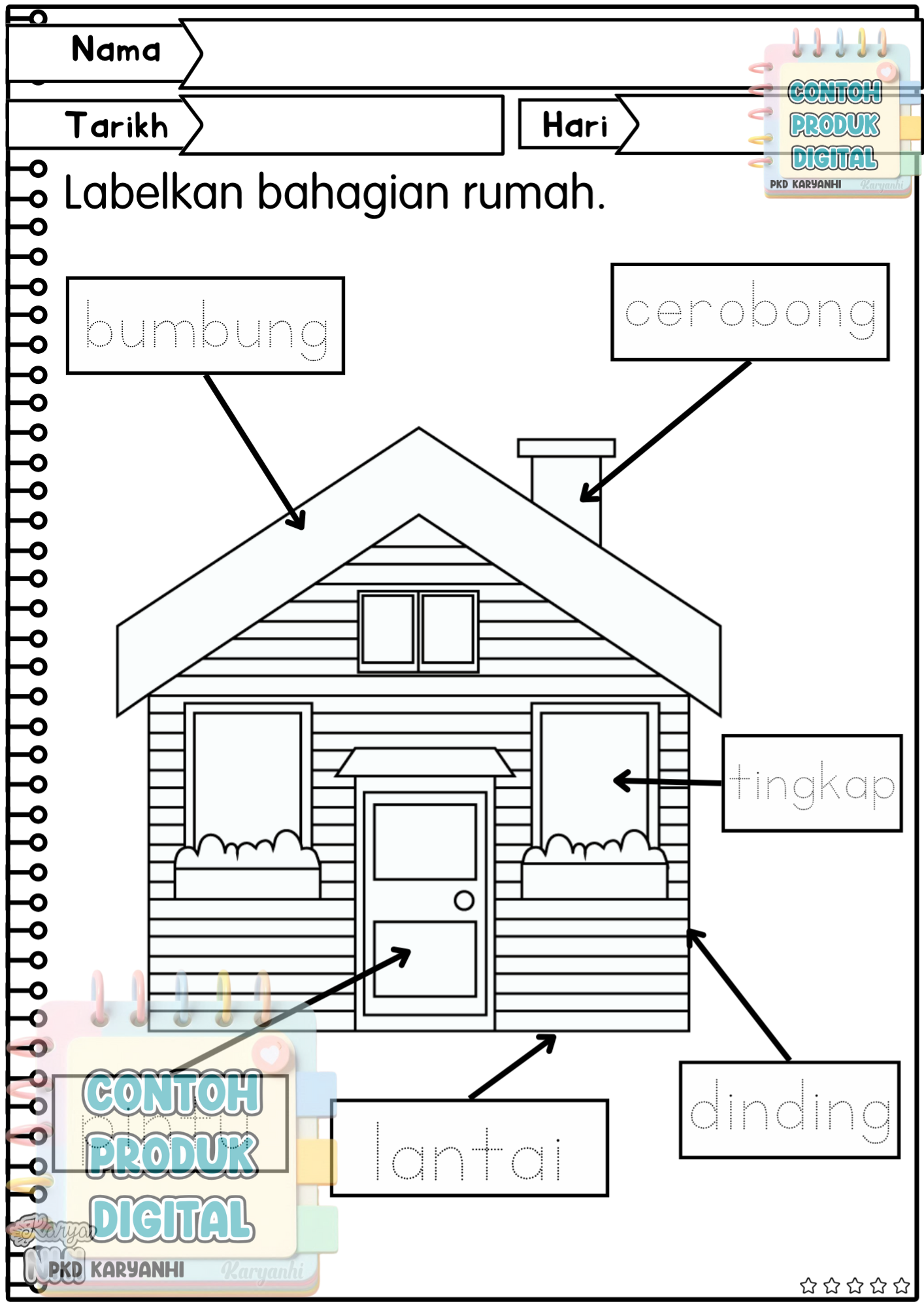 BBM Minggu 14 Rumah Saya dan Jiran