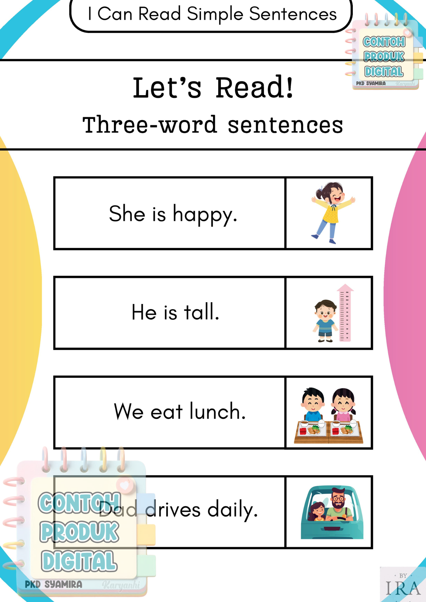 I Can Read Simple Sentences 1