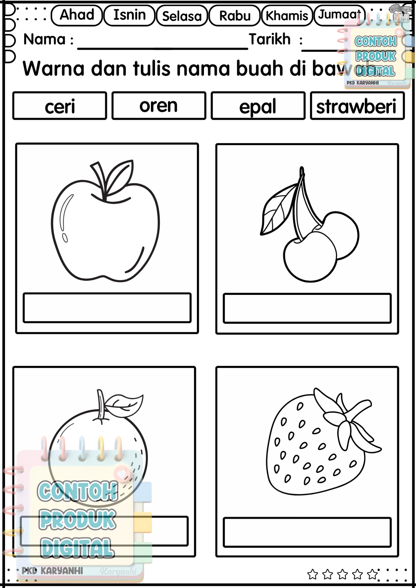 BBM Minggu 19 & 20 Buah-buahan