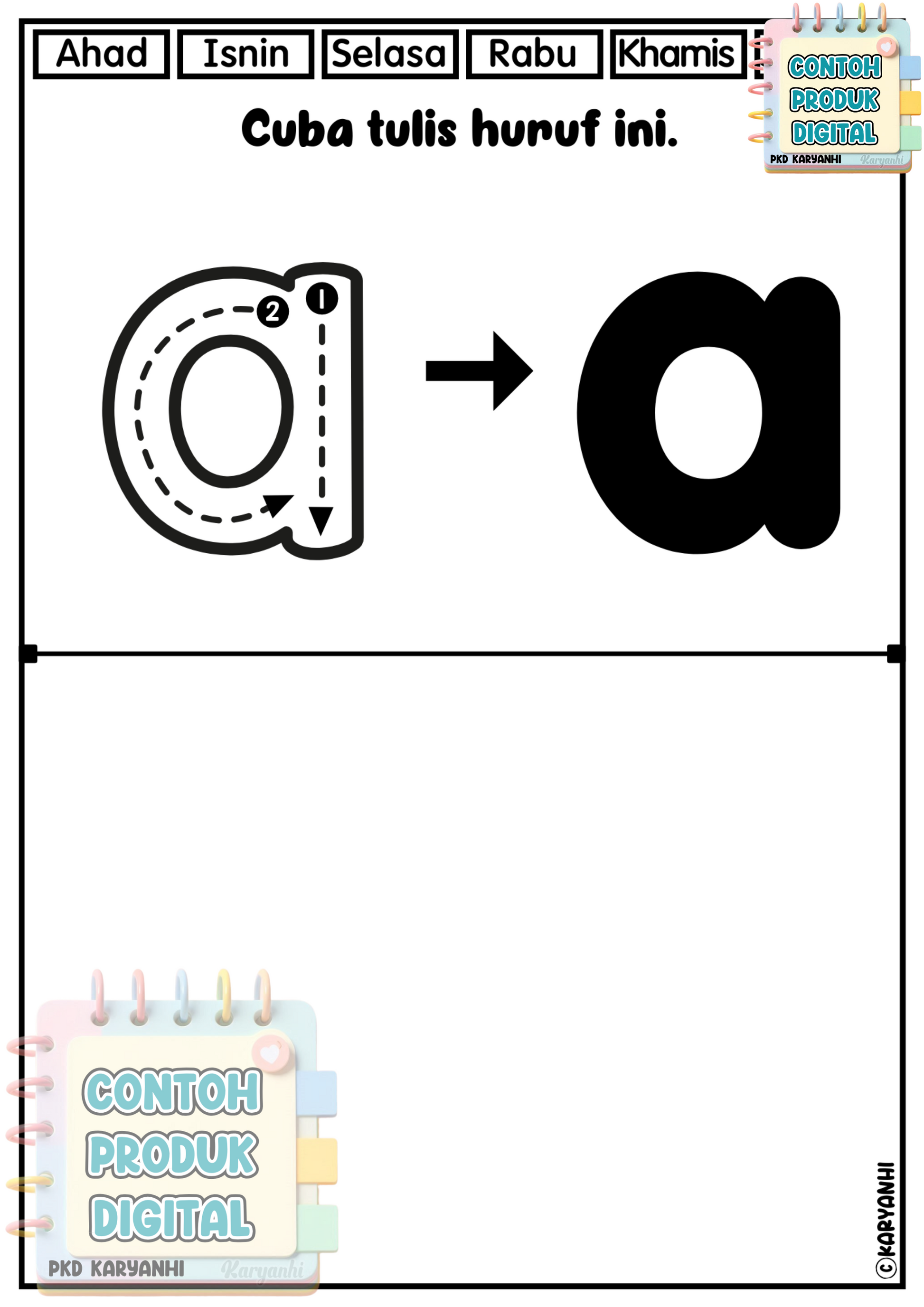 Belajar Kenal Huruf Tadika Prasekolah Tahun 1