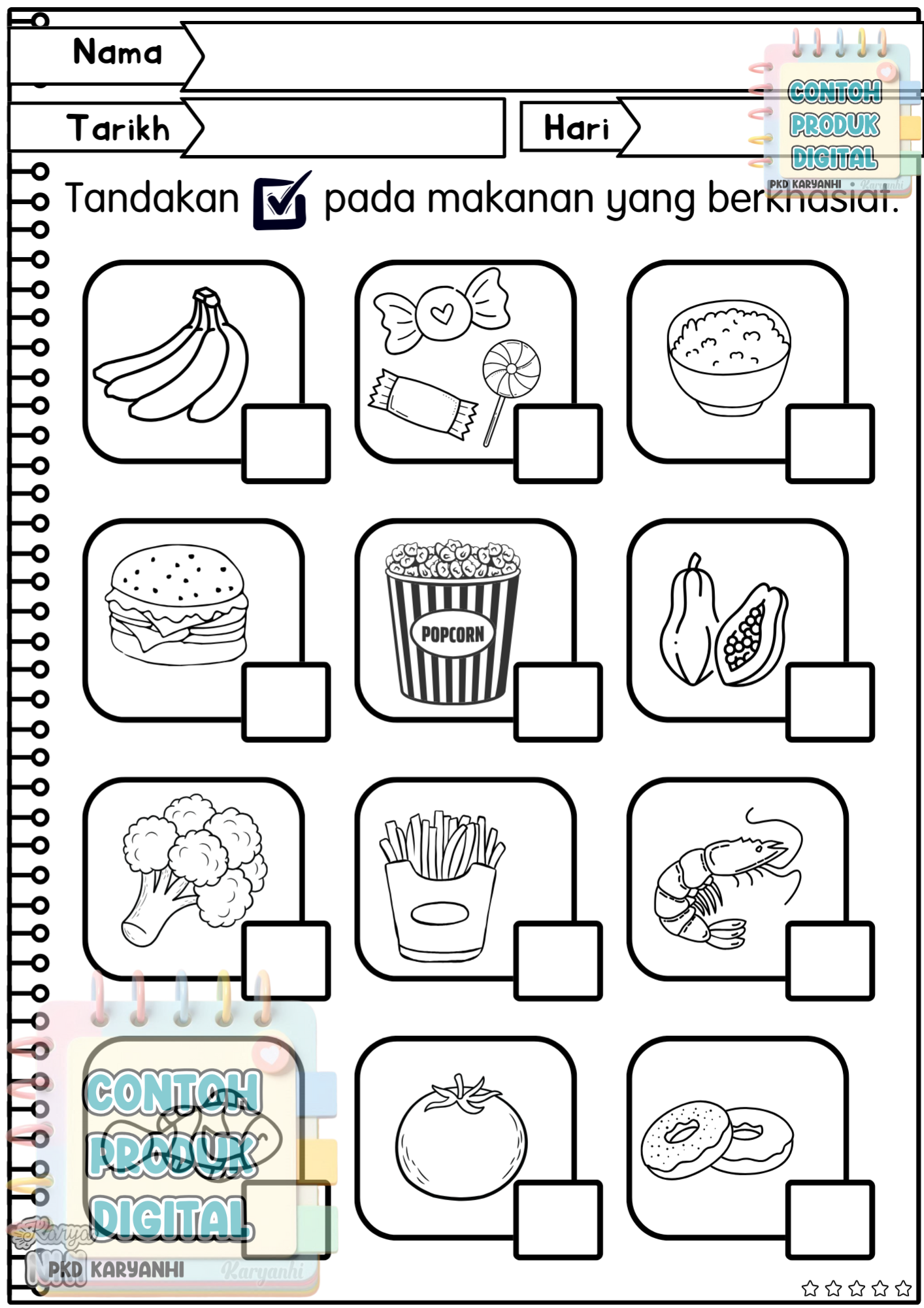 BBM Minggu 15 Makanan