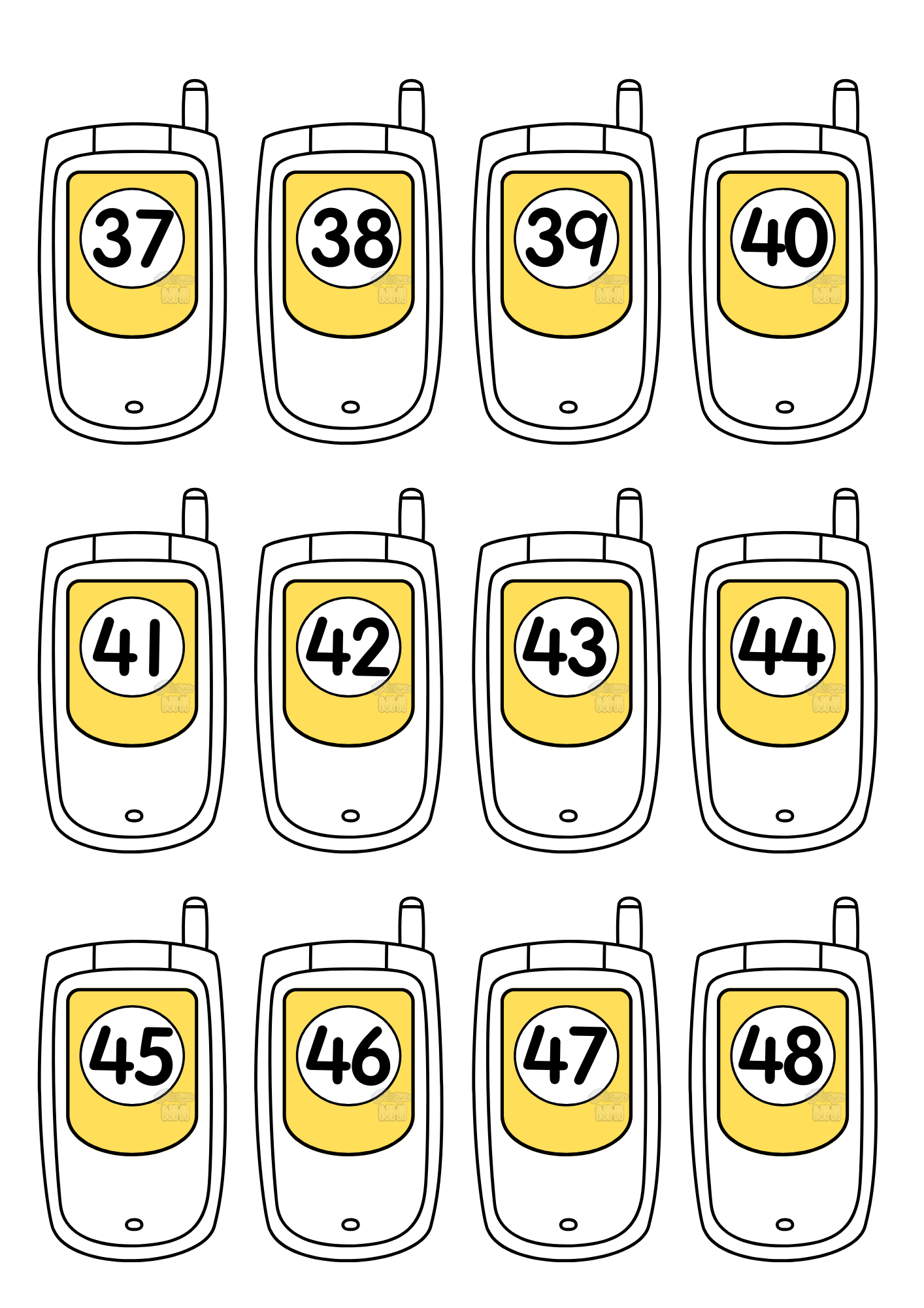 Telefon Nombor 1 hingga 100 KaryaNHI