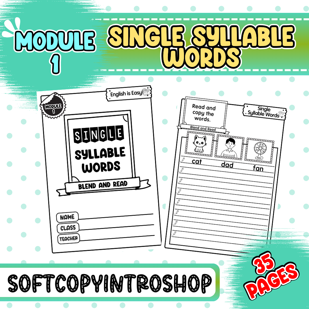 Single Syllable Words (Module 1)