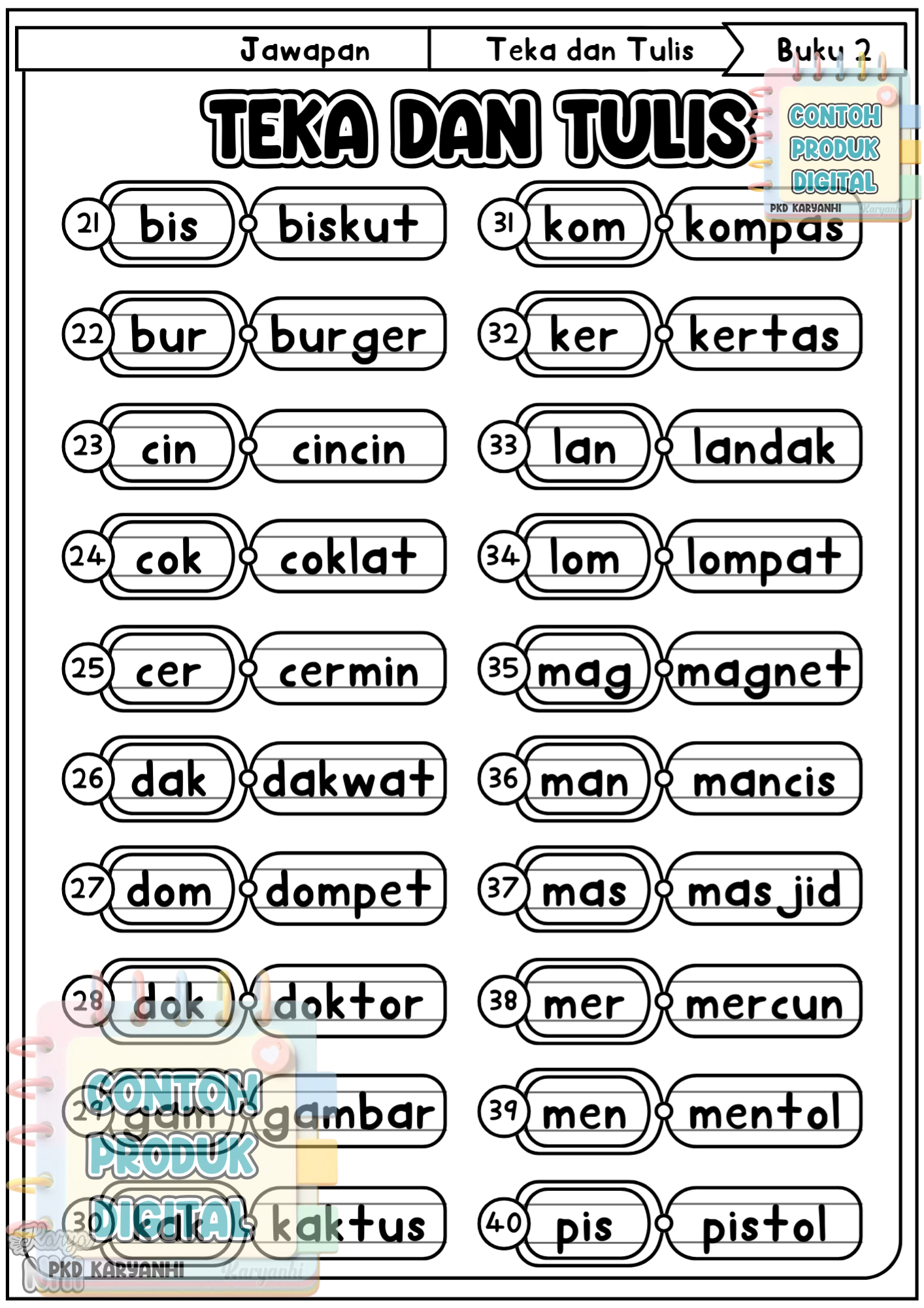 Teka dan Tulis (Buku 2) KaryaNHI