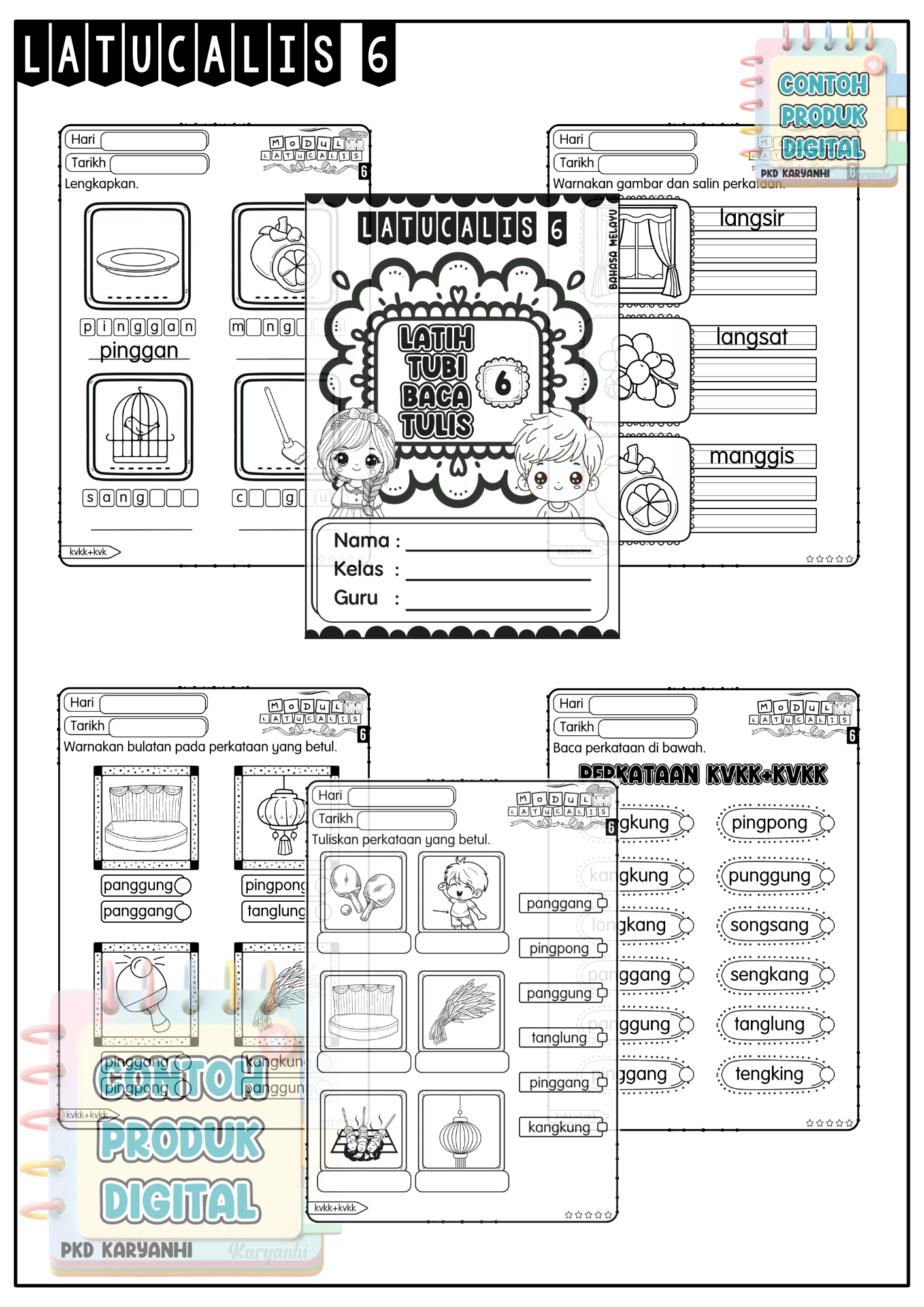 Modul LaTuCaLis 6 (Latih Tubi Baca Tulis 6)