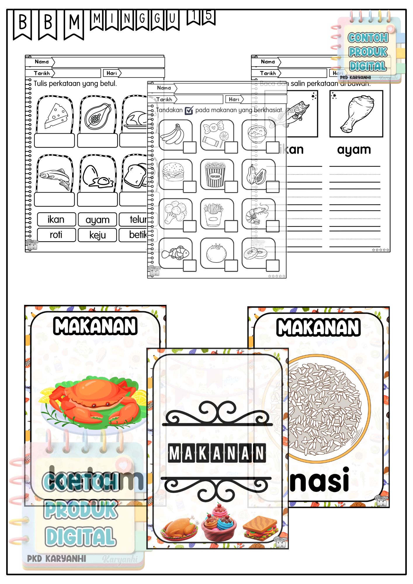 BBM Minggu 15 Makanan