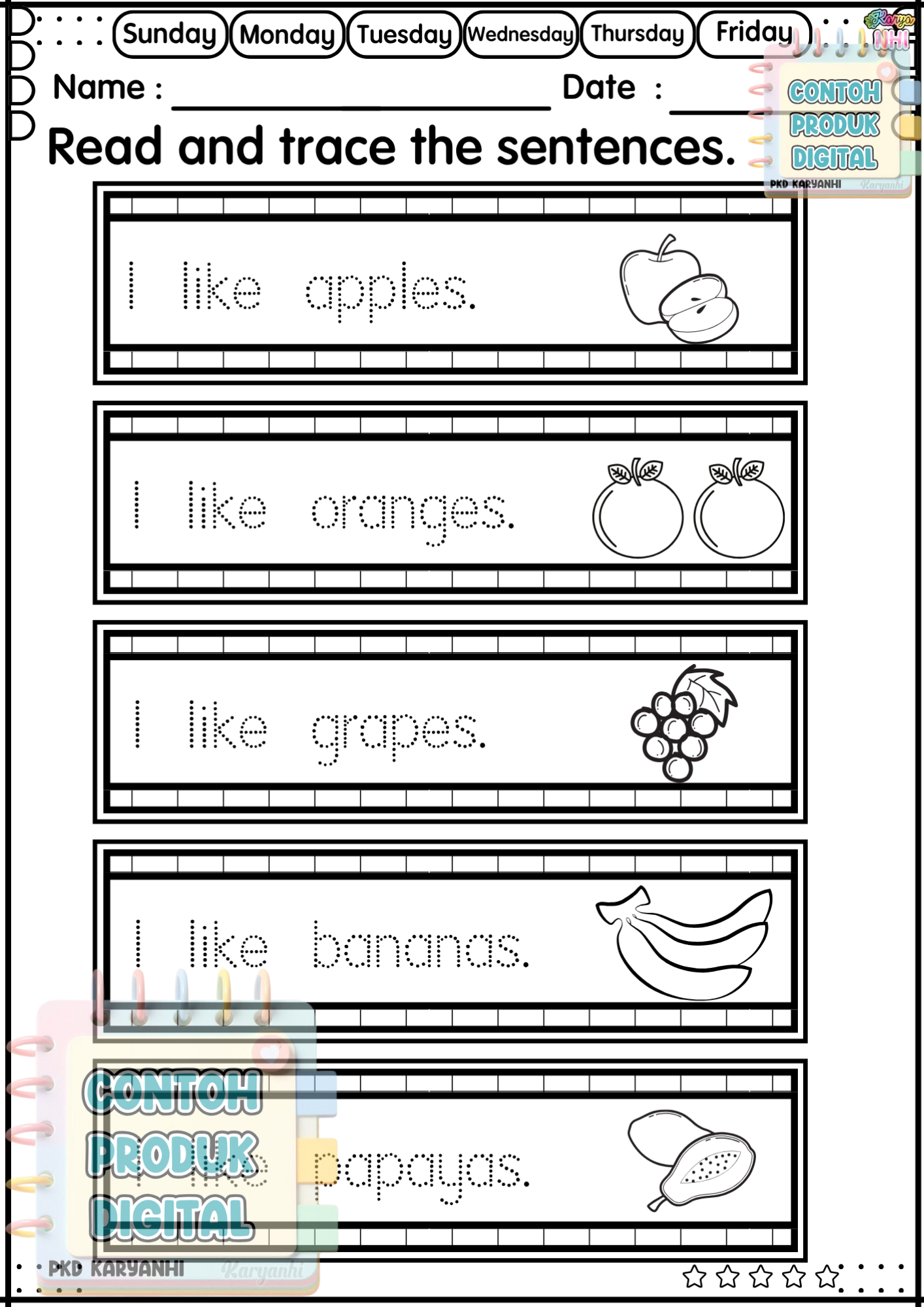 BBM Minggu 19 & 20 Buah-buahan