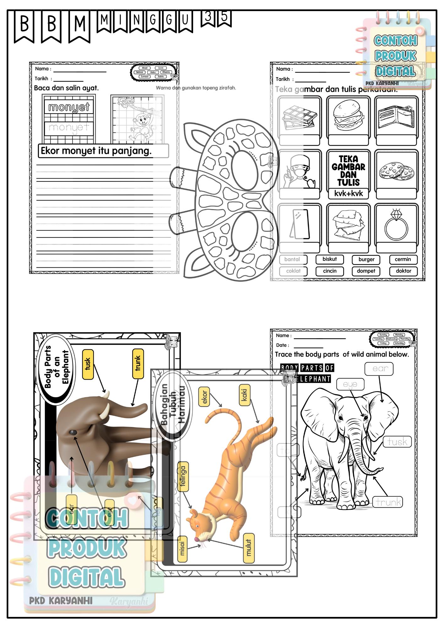 BBM Minggu 35 Haiwan Liar KaryaNHI