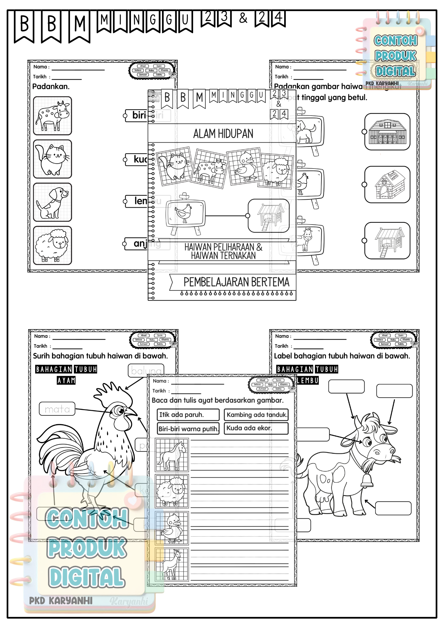 BBM Minggu 23 & 24 Haiwan Jinak KaryaNHI