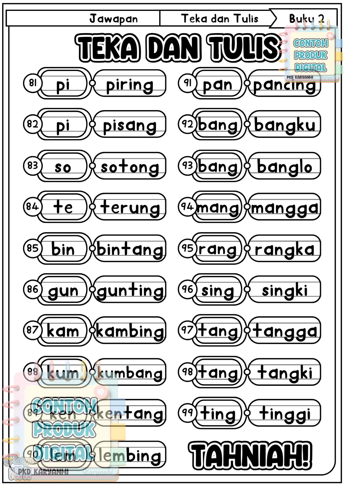 Teka dan Tulis (Buku 2) KaryaNHI