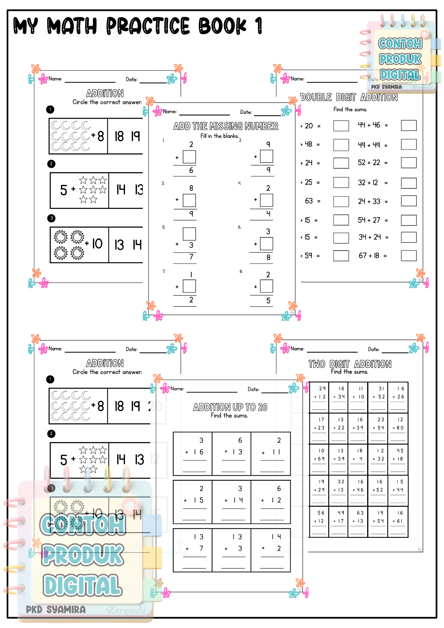 My Math Practice Book 1