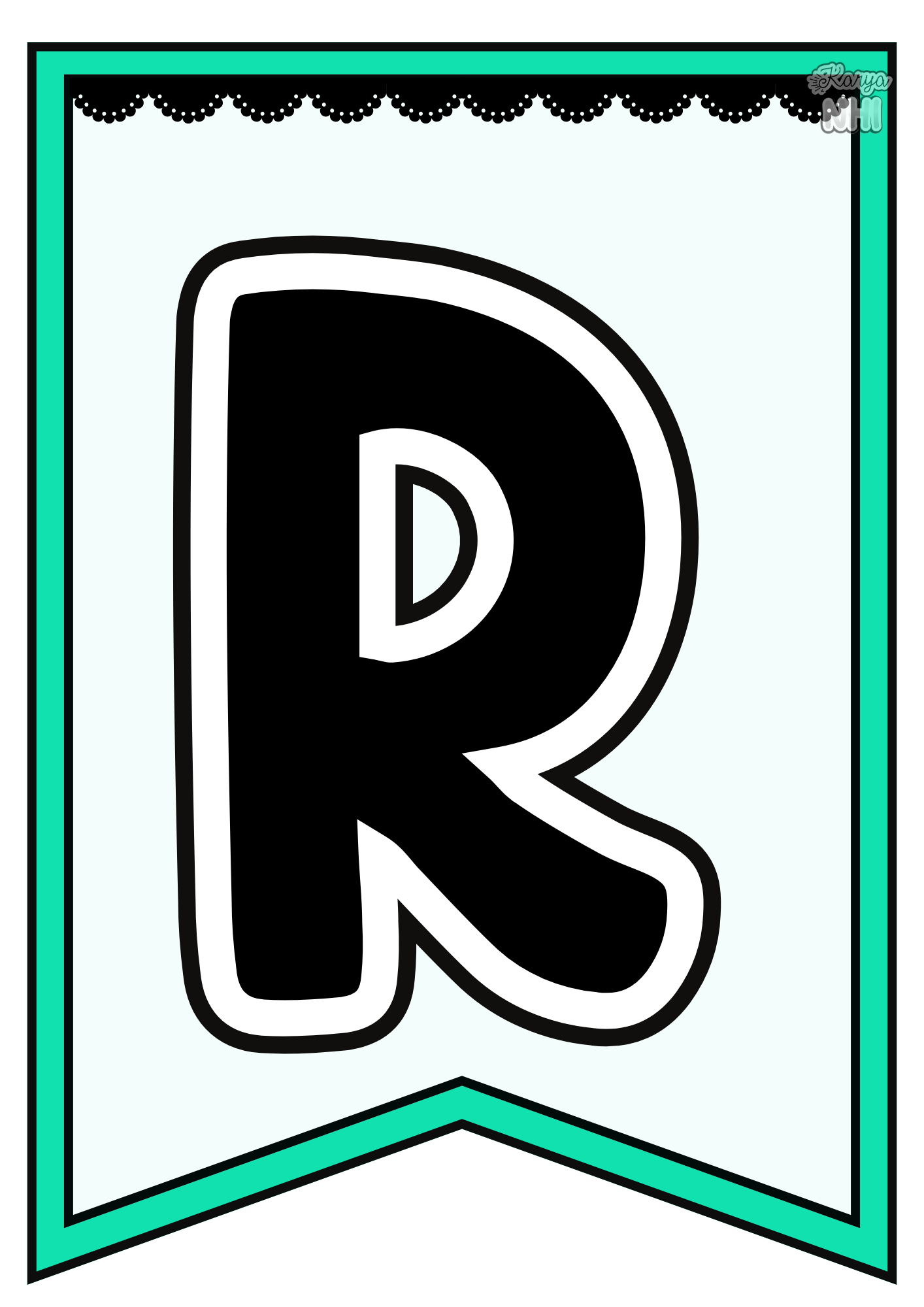 Dekorasi Huruf Sempena Bulan Ramadan