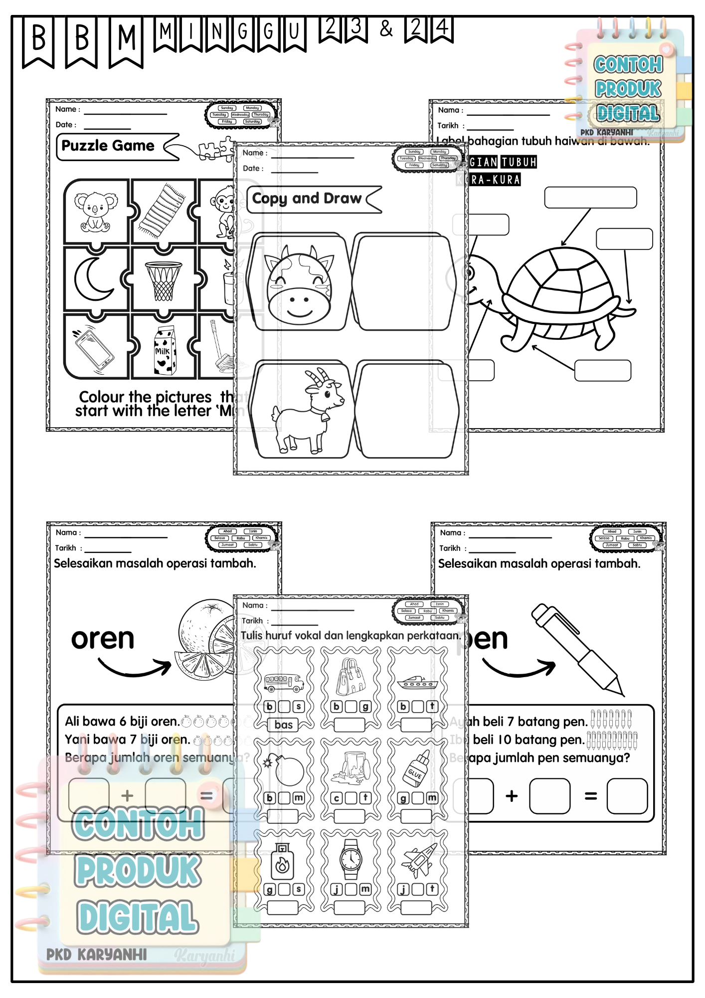 BBM Minggu 23 & 24 Haiwan Jinak KaryaNHI