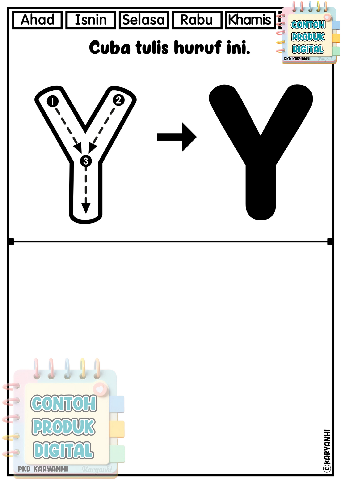 Belajar Kenal Huruf Tadika Prasekolah Tahun 1