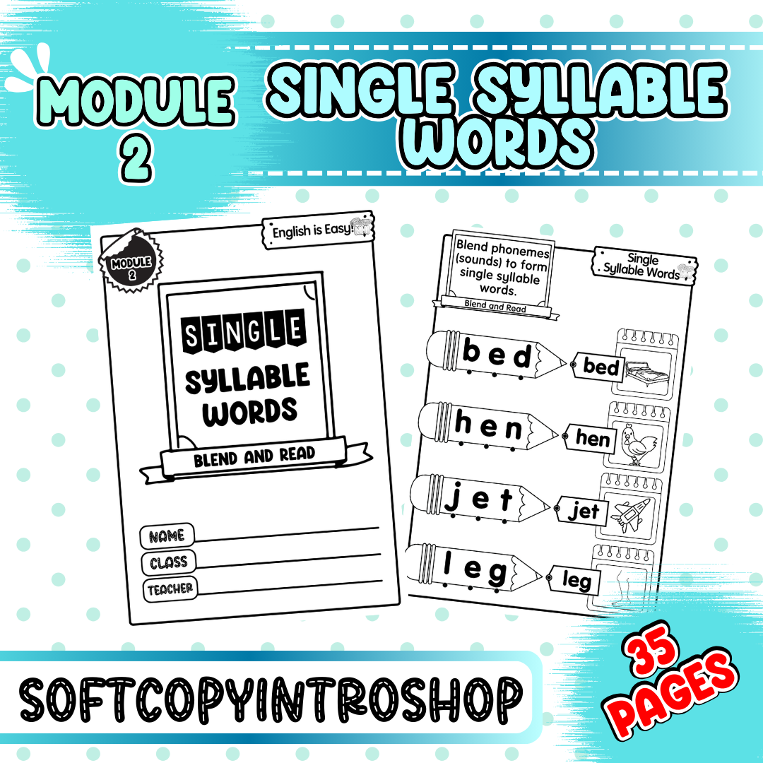 Single Syllable Words (Module 2)