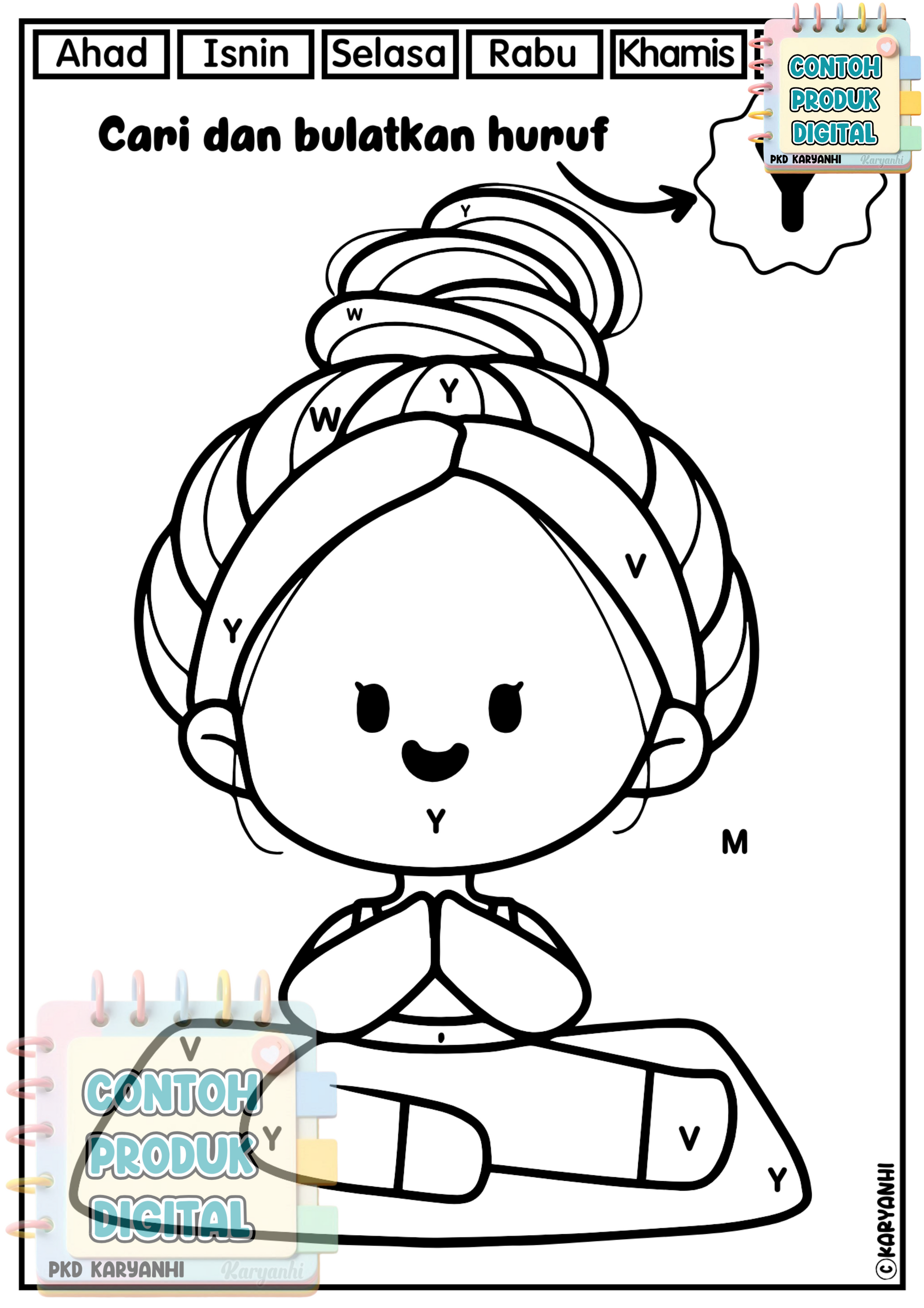 Belajar Kenal Huruf Tadika Prasekolah Tahun 1