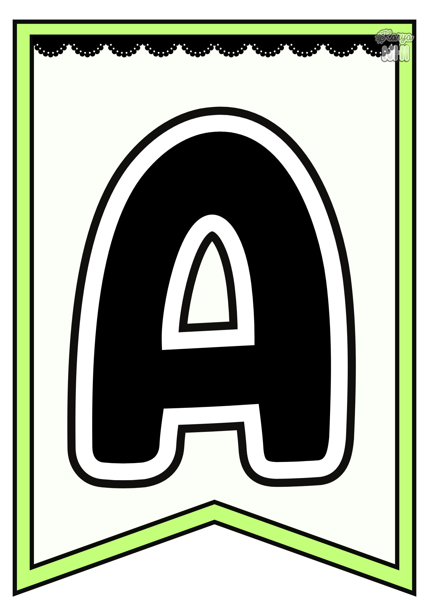 Dekorasi Huruf Sempena Bulan Ramadan