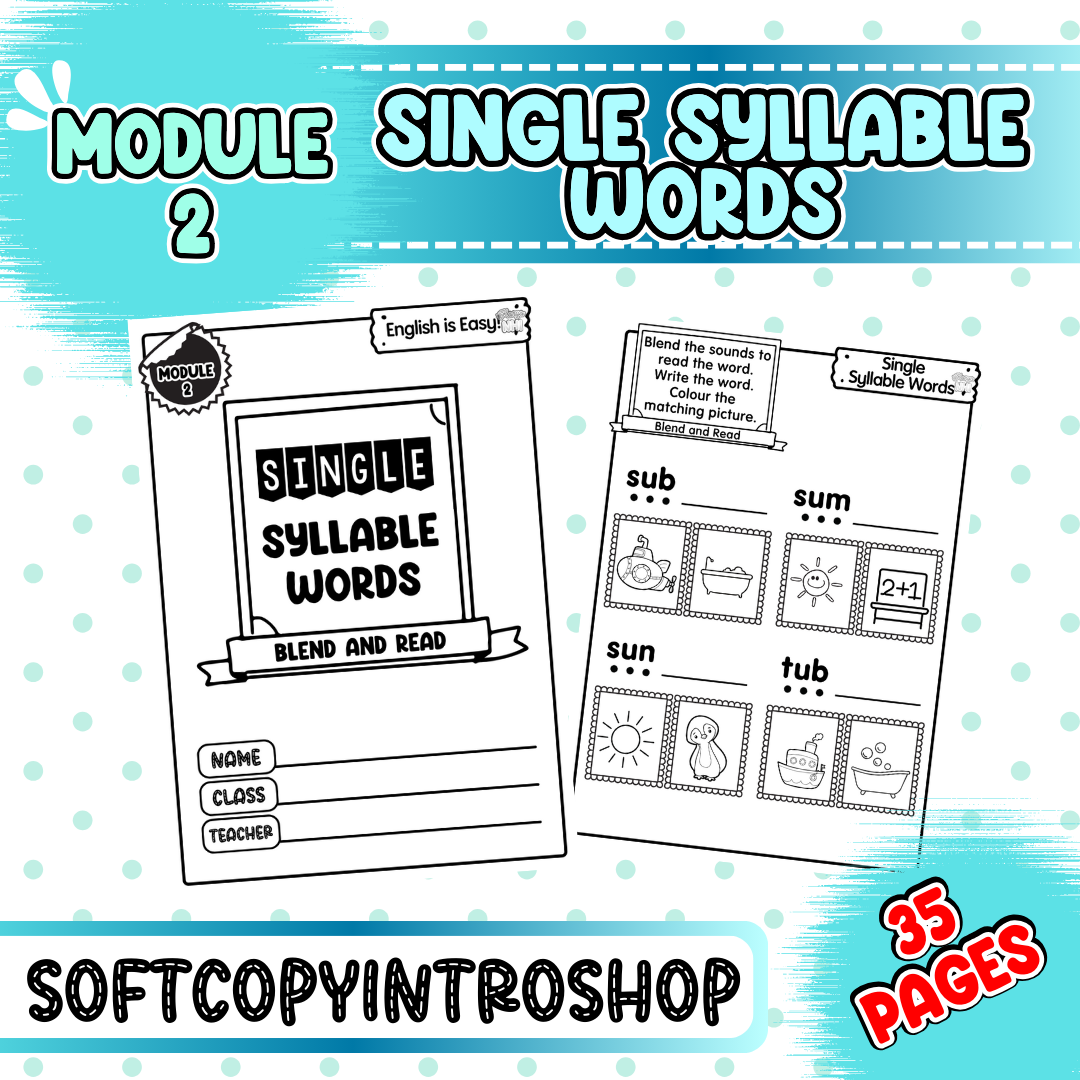 Single Syllable Words (Module 2)