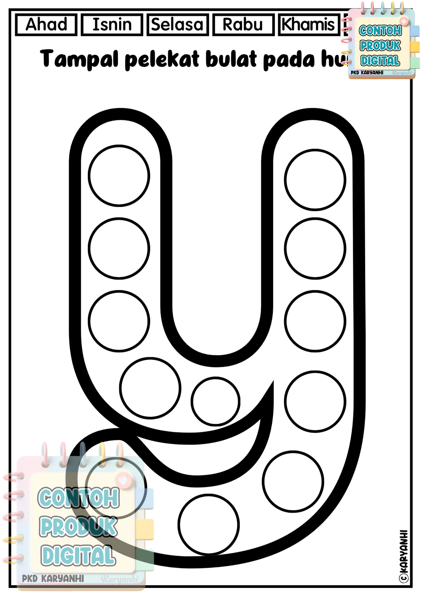 Belajar Kenal Huruf Tadika Prasekolah Tahun 1