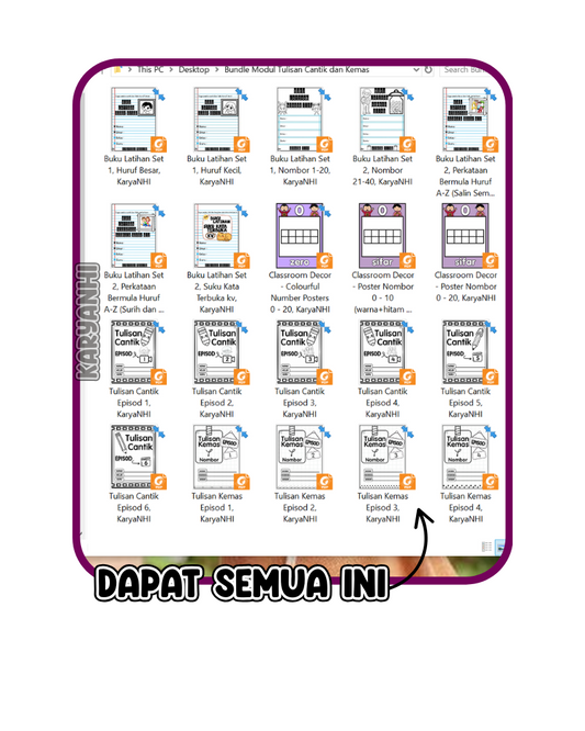 Bundle Modul Tulisan Cantik dan Kemas