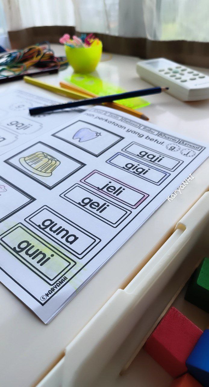 Jom Baca Perkataan kv+kv