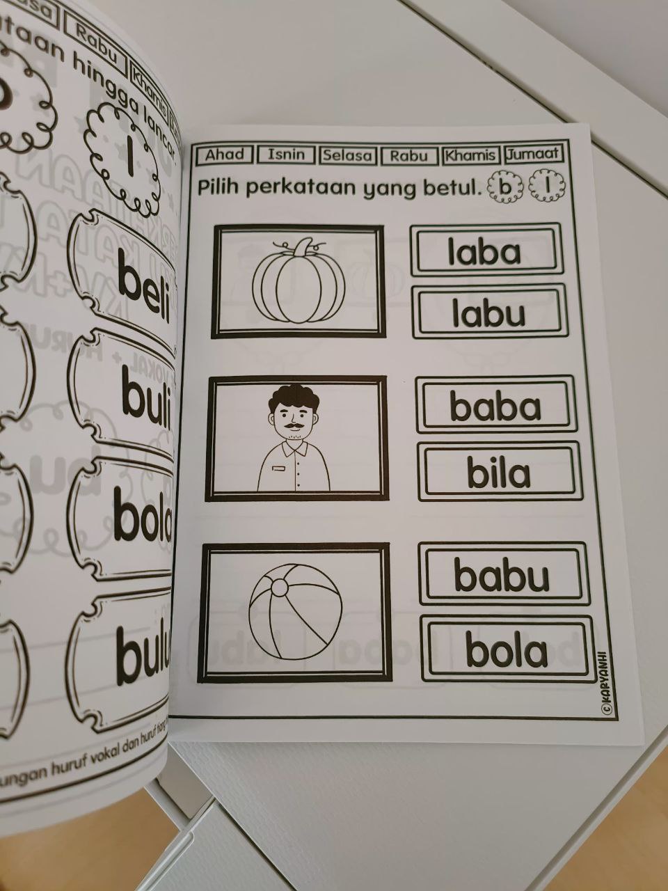 Jom Baca Perkataan kv+kv