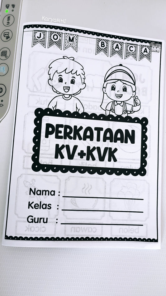 Jom Baca Perkataan kv+kvk