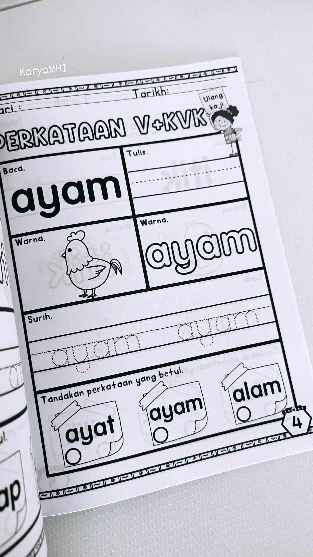 Bahan 16 : Ulang Kaji Perkataan v+kvk