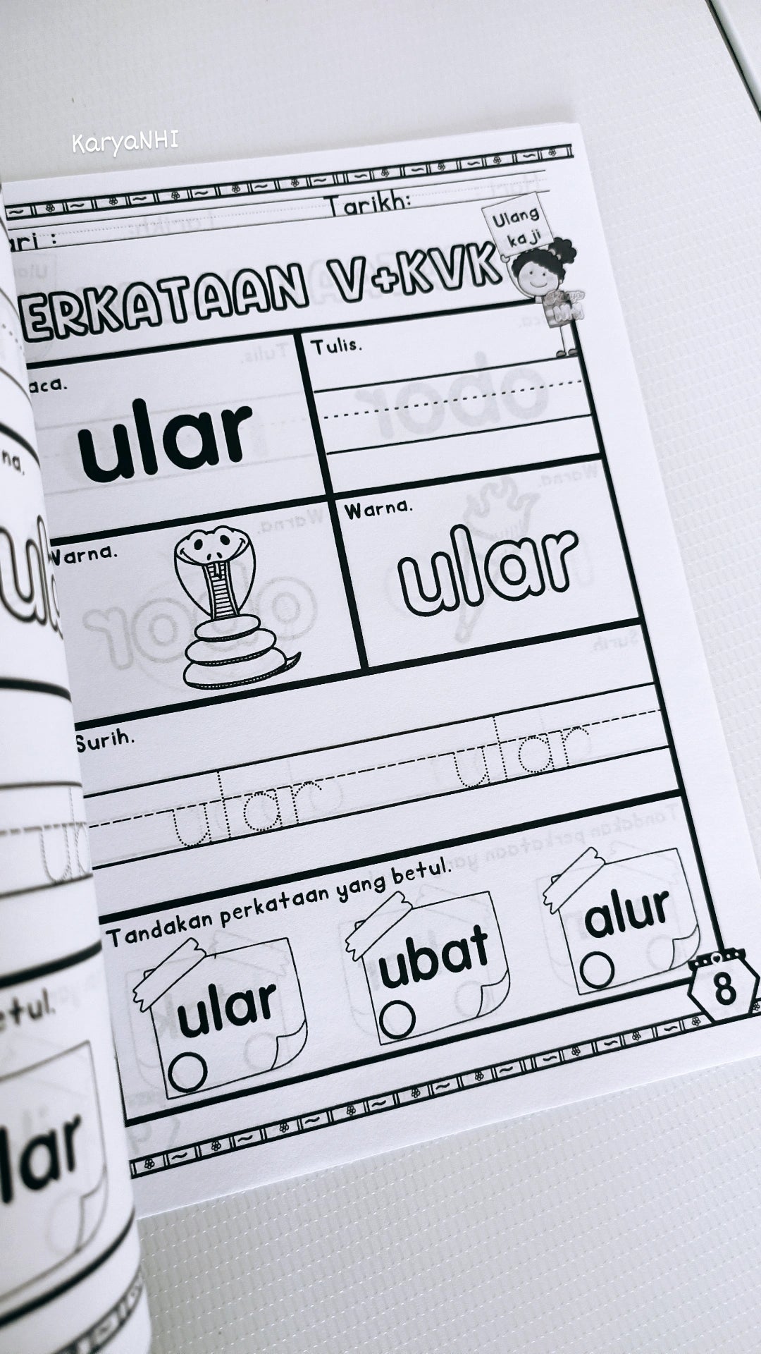 Bahan 16 : Ulang Kaji Perkataan v+kvk