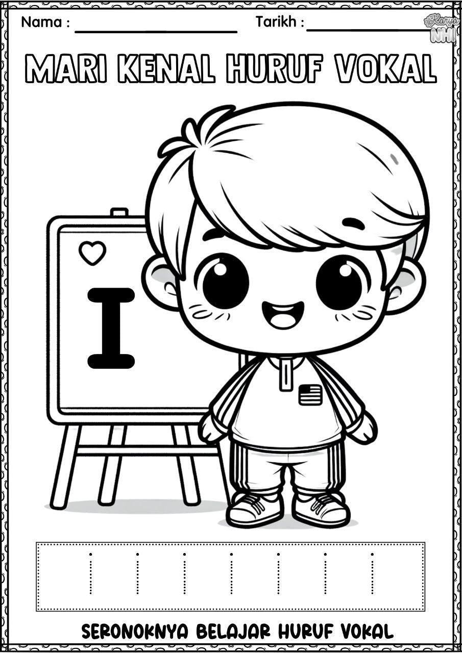 Seronoknya Belajar Huruf Vokal