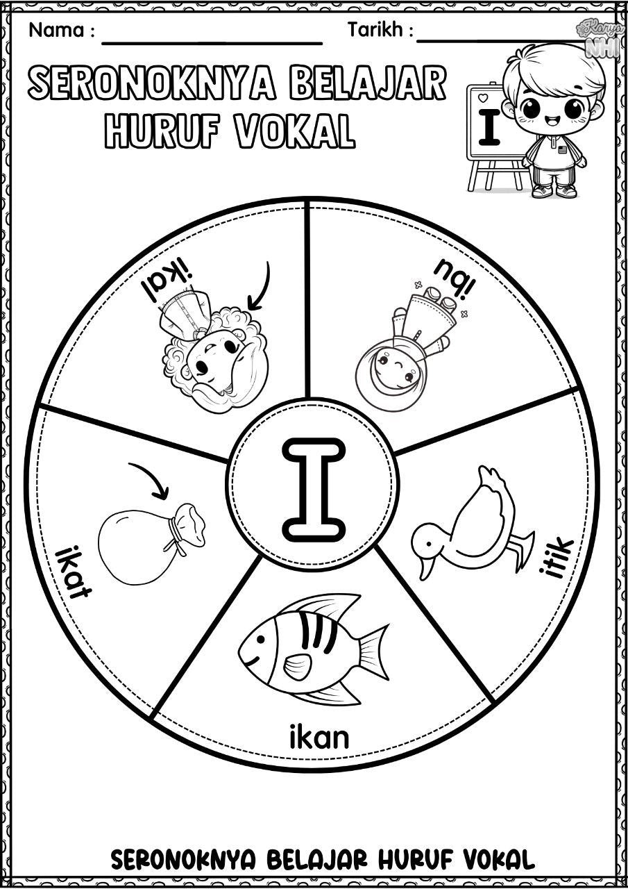 Seronoknya Belajar Huruf Vokal