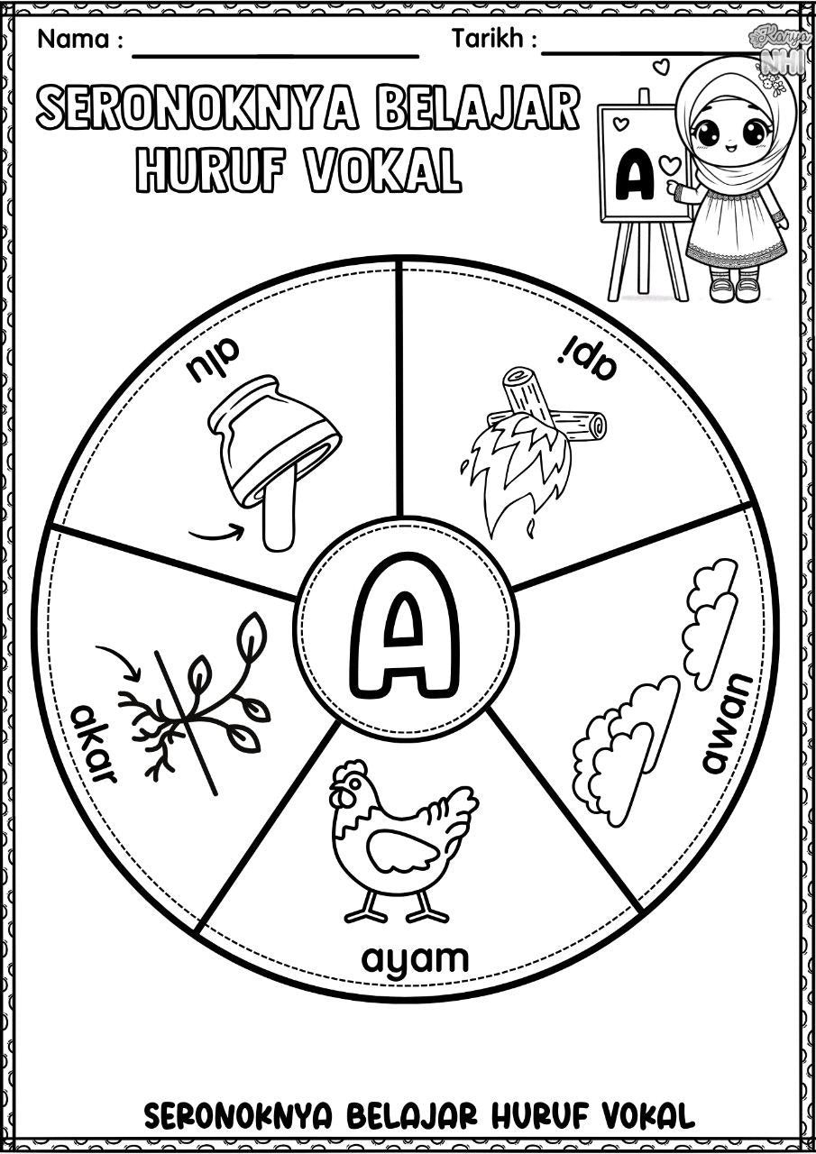 Seronoknya Belajar Huruf Vokal