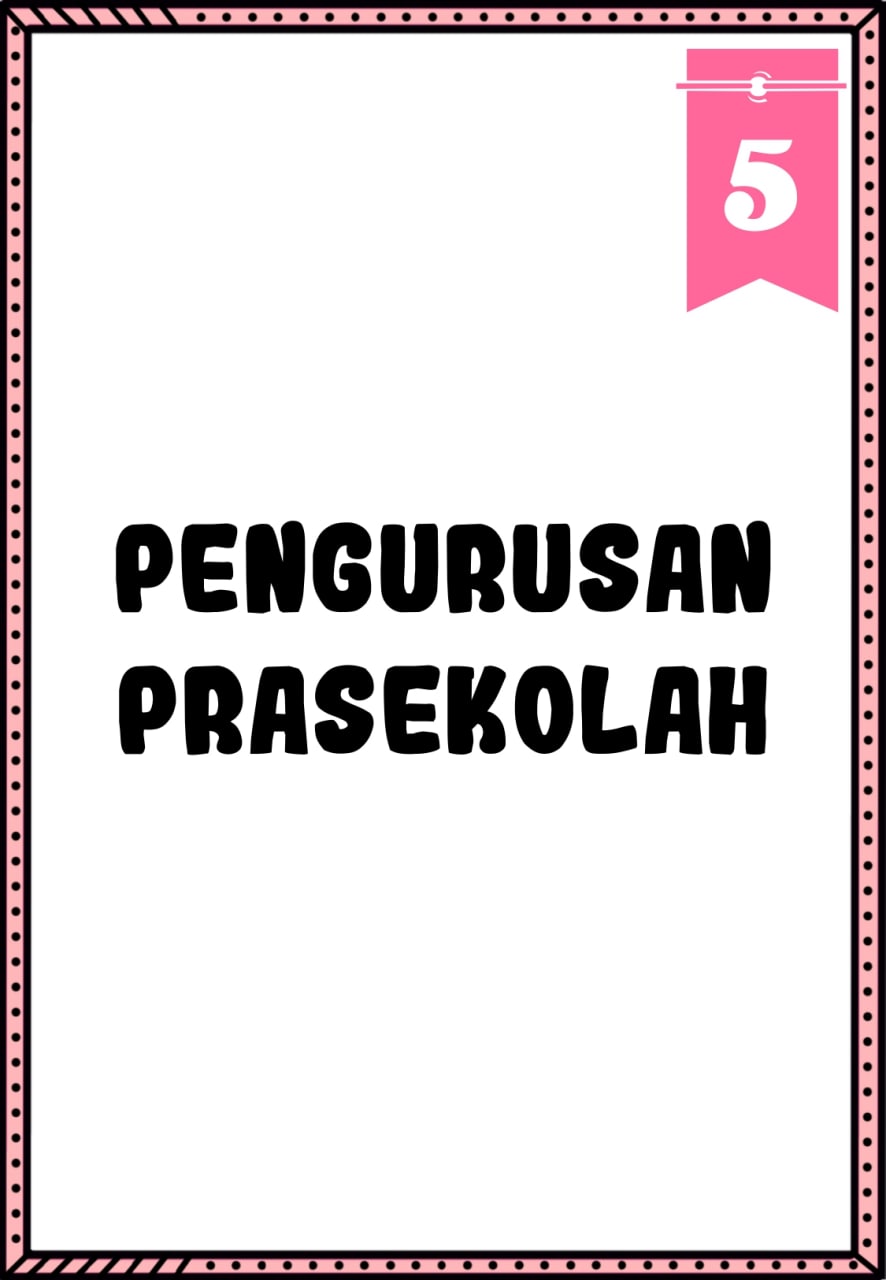 DIVIDER FAIL PENGURUSAN PRASEKOLAH (Design Ringkas)