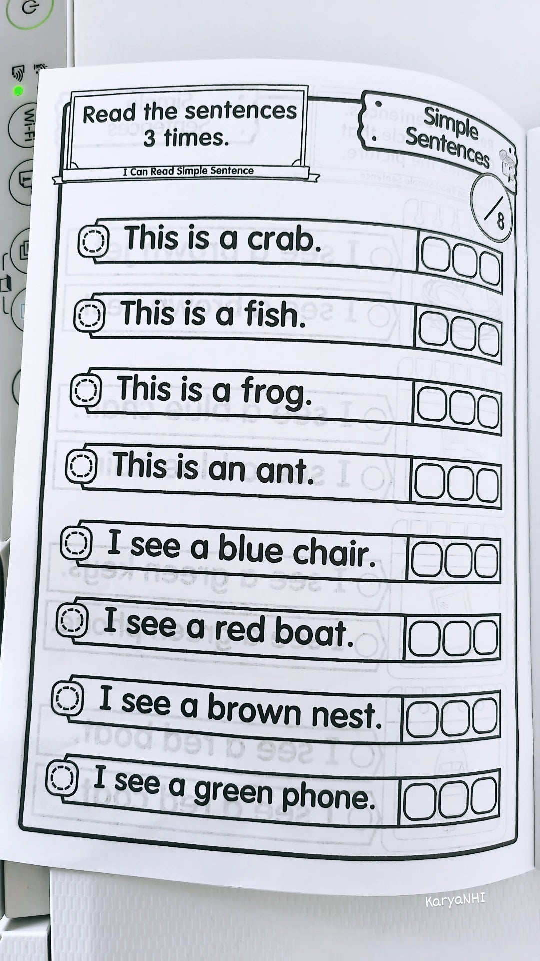 I Can Read Simple Sentences (Module 2)