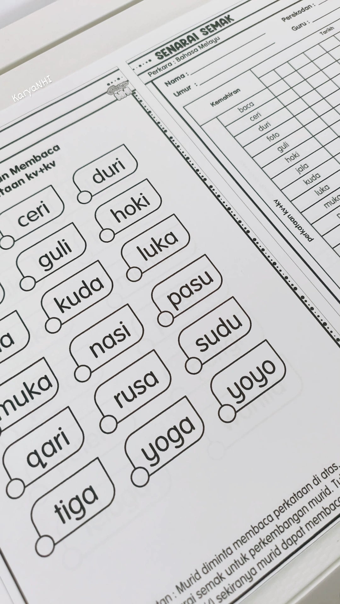 Senarai Semak BM (Individu)