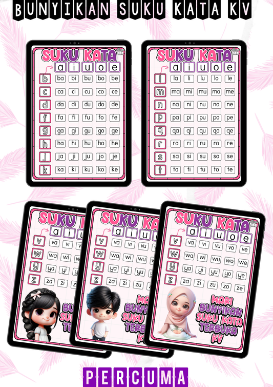 Latihan Tulis Suku Kata kv KaryaNHI